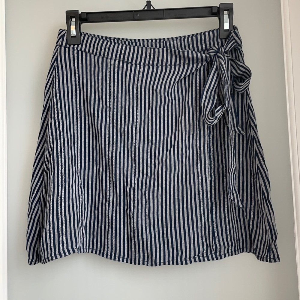 AEO Navy Blue Wrap Skirt